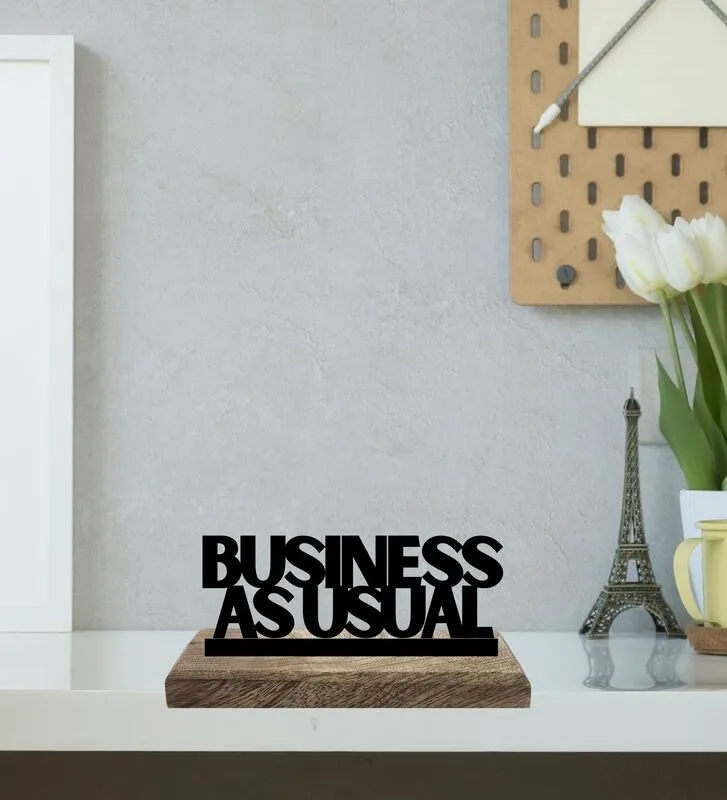 BizTech Blend Typography Showpiece - Set Of Two media 3