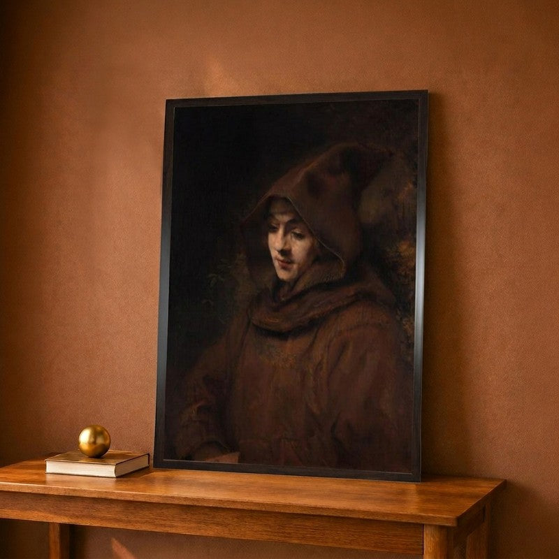 Titus As A Monk 1660 Canvas Wall Painting - 9 x 12 Inches