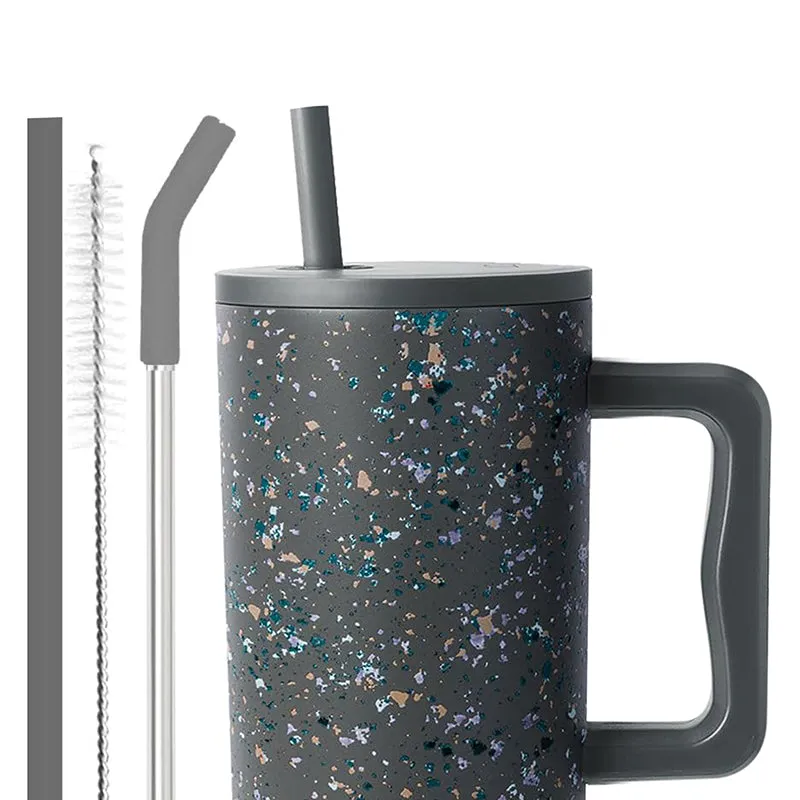 Pop Luxe Stainless Steel Tumbler (1200 ML) - Grey media 4