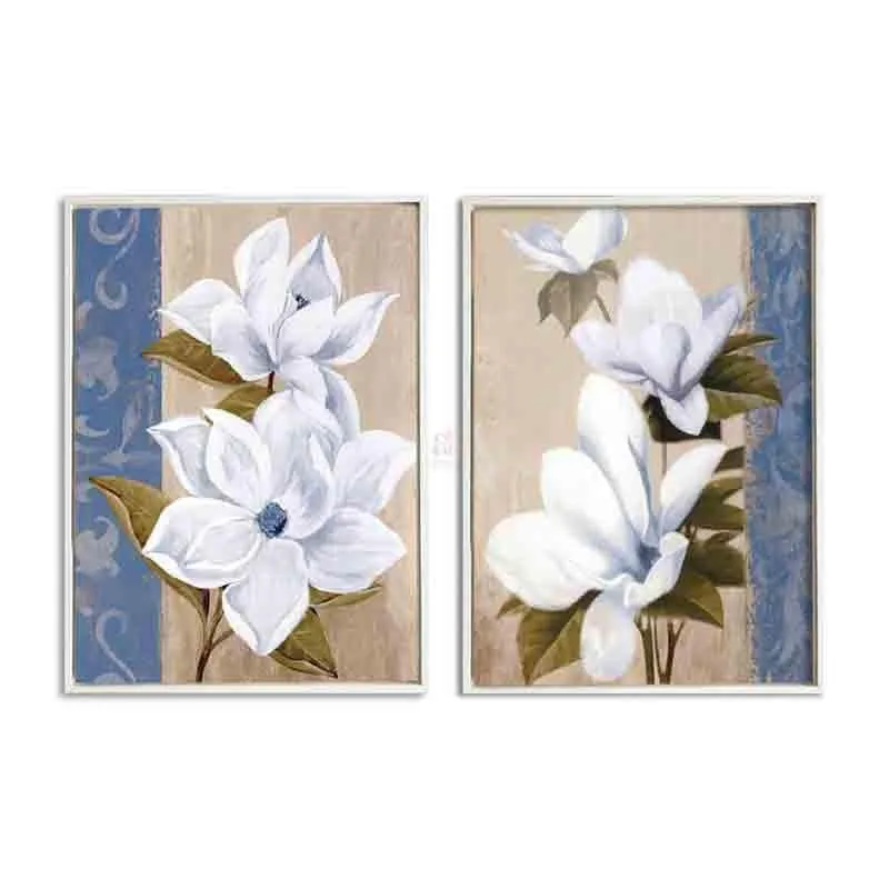 Pristine Blooms Canvas Wall Art - Set Of Two media 3