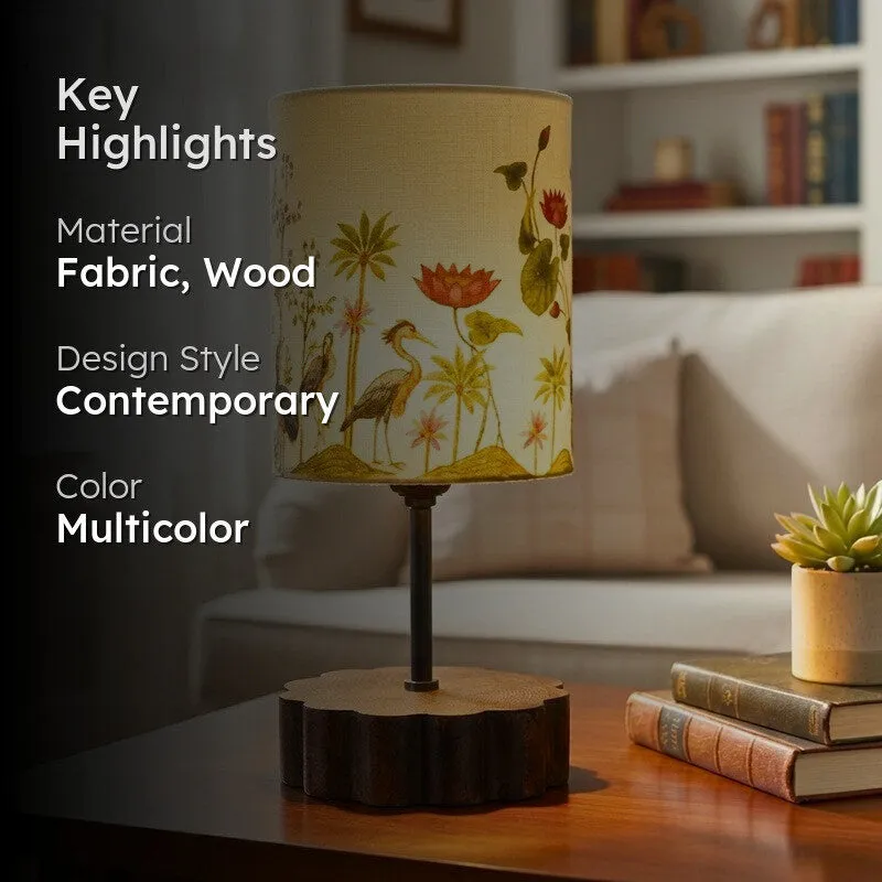 Benson Heritage Cotton Table Lamp - Multicolor media 2