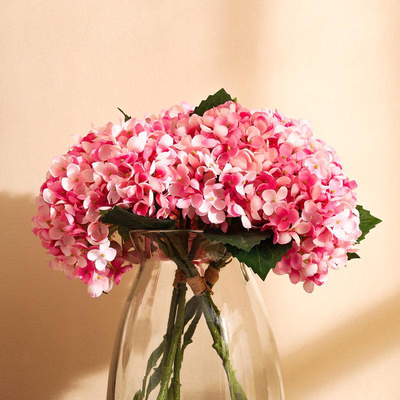 Artificial Realistic Hydrangea Bouquet - Pink media 6