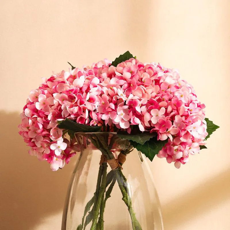 Artificial Realistic Hydrangea Bouquet - Pink media 6
