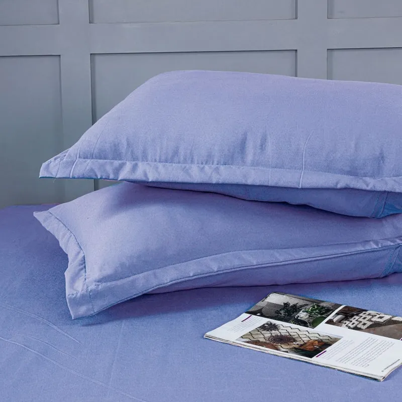 Cloud Drift Fitted Microfiber Bedsheet (Purple) - 140 GSM media 8