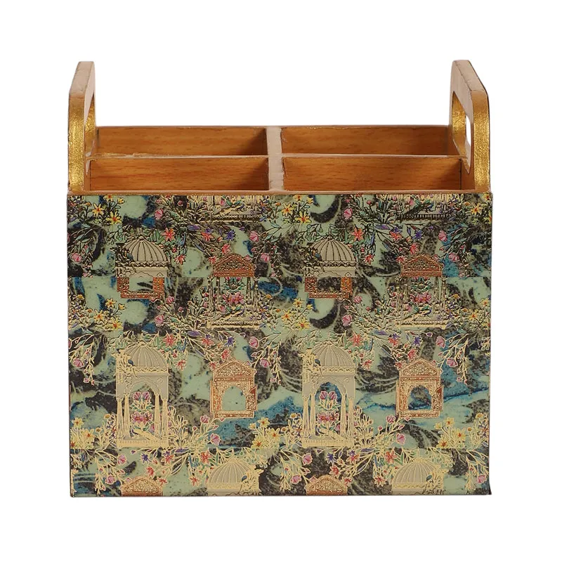 Jharokha Charm Four-Compartment Cutlery Stand media 3