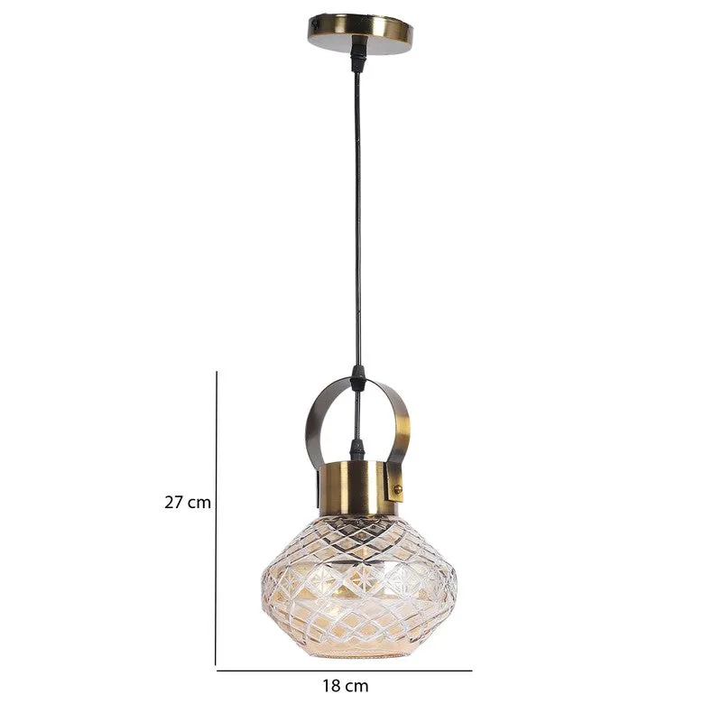 Vintage Style Pendant Glass Ceiling Lamp media 8