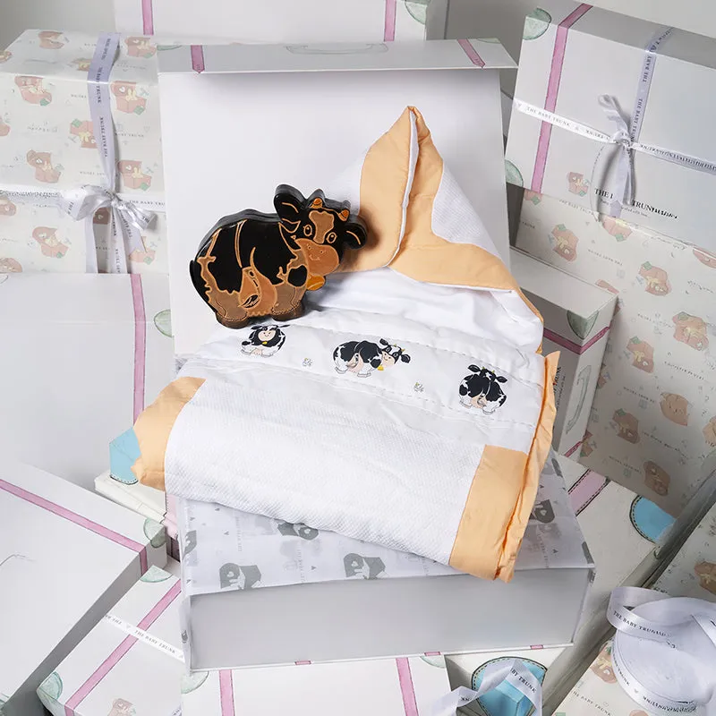 Cow Goes Moo Baby Gift Set - Two Piece Set media 1