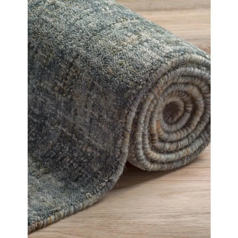 Handloom Hand Tufted Harmony Wool Rug - Charcoal & Black media 5