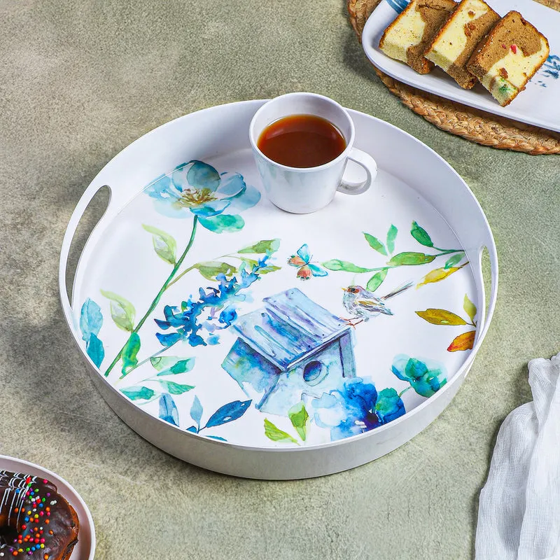 Azure Treehouse Melamine Serving Tray media 1