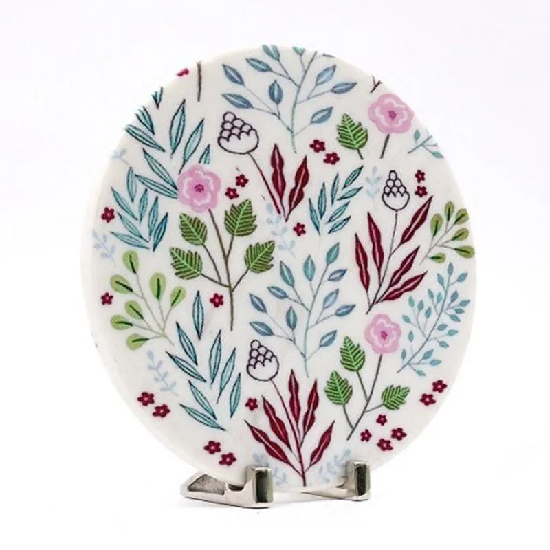 Blossom Bliss Printed Marble Showpiece media 3