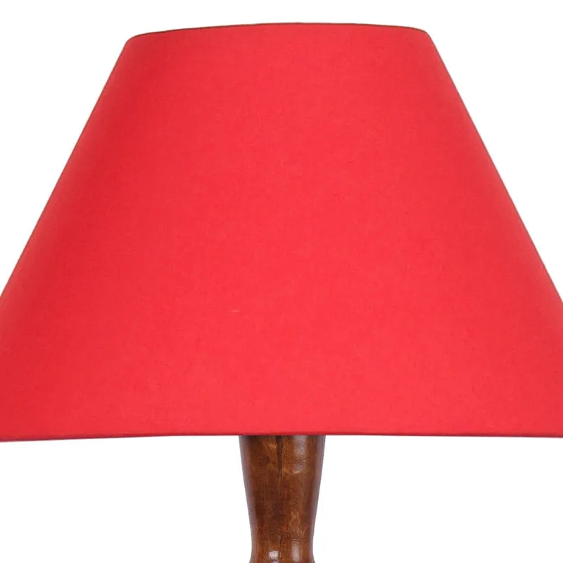 Hima Vintage Wooden Floor Lamp - Red media 5