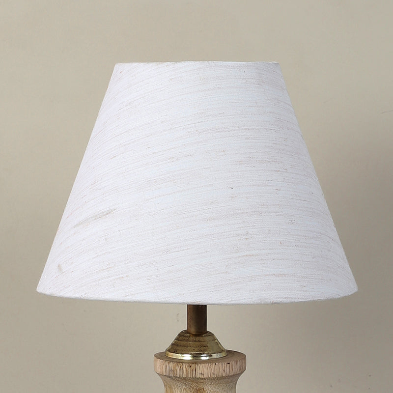 Truda Curve Solid Mango Wood Table Lamp - White image 5