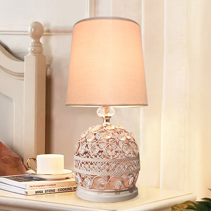 Filigree Fabric Table Lamp - Pink media 3