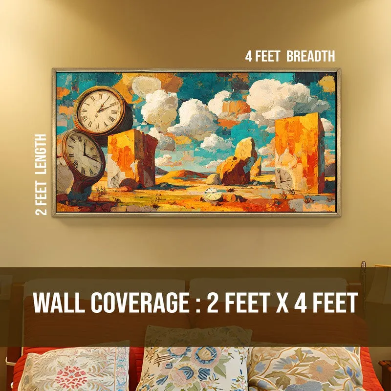Desert Time Canvas Wall Painting With Frame media 8
