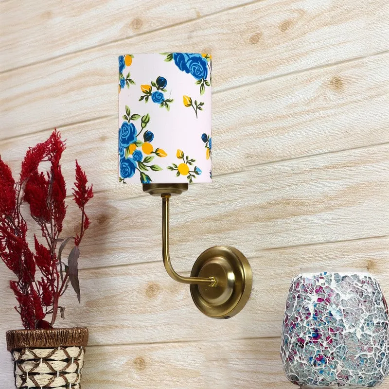 Floranira Fleur Metal Wall Lamp - White,Blue media 3