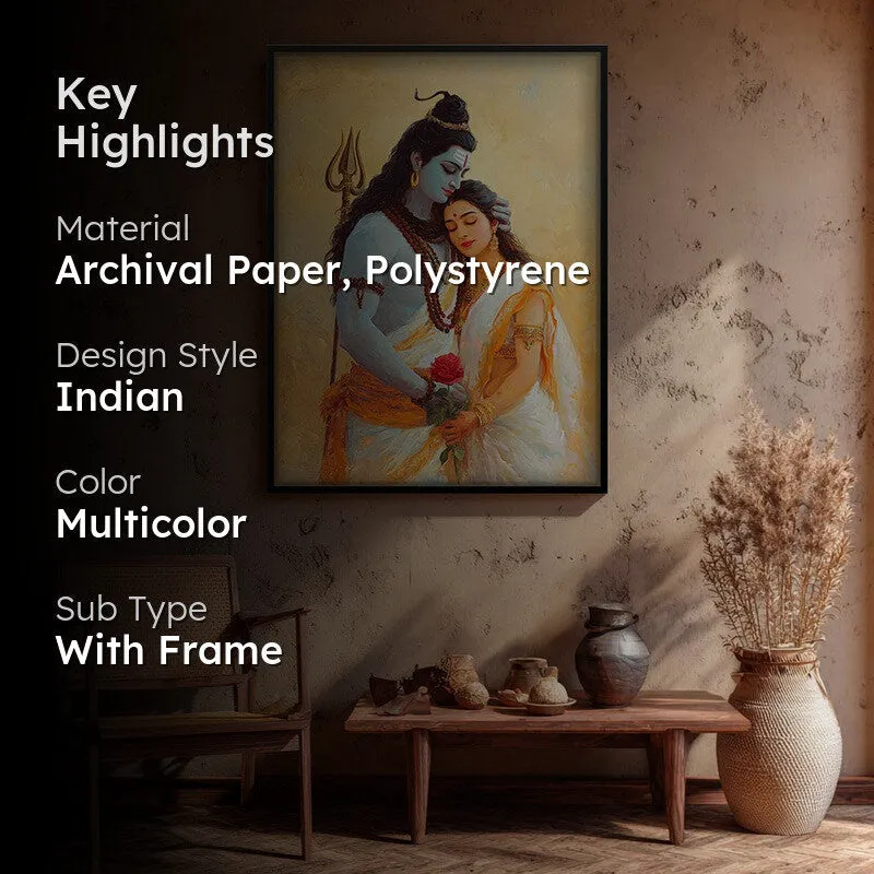 Lord Shiva and Parvati II Archival Paper Archival Paper Wall Art media 2