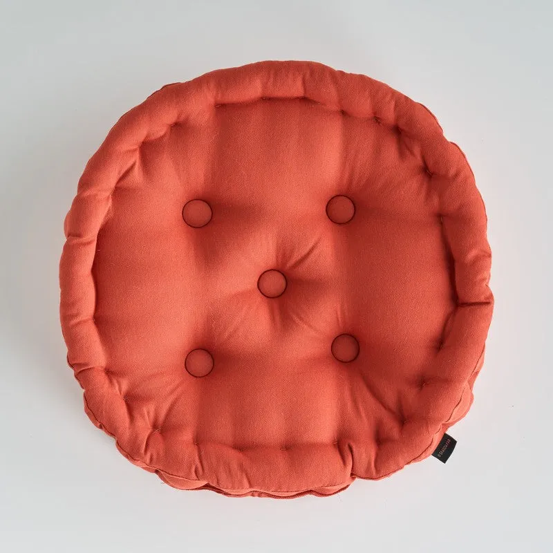 Aidan Floor Cushion (Terracotta Brown) - Set Of Two media 3