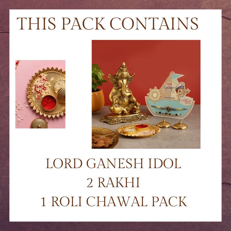 Omkar Ganesha III Rakhi Hamper media 4