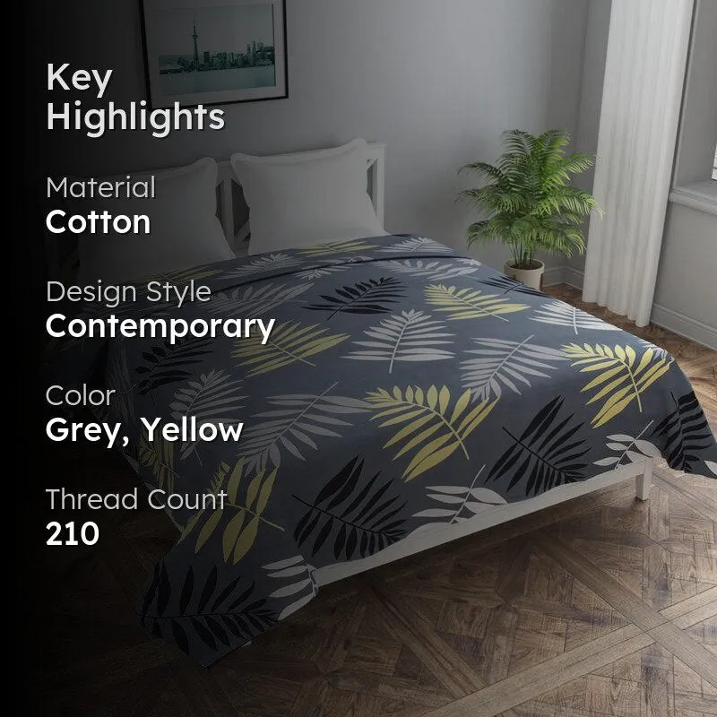 Ink & Fern Cotton Duvet Cover - 210 TC media 2