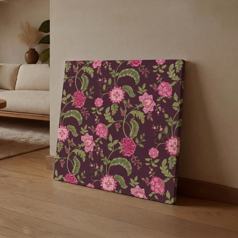 Ethnic Flora Canvas Wall Art