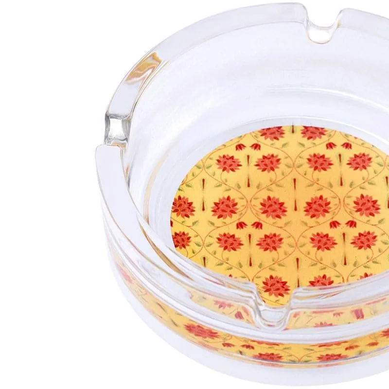 Magnate Mughal Floral Ashtray - Yellow media 4