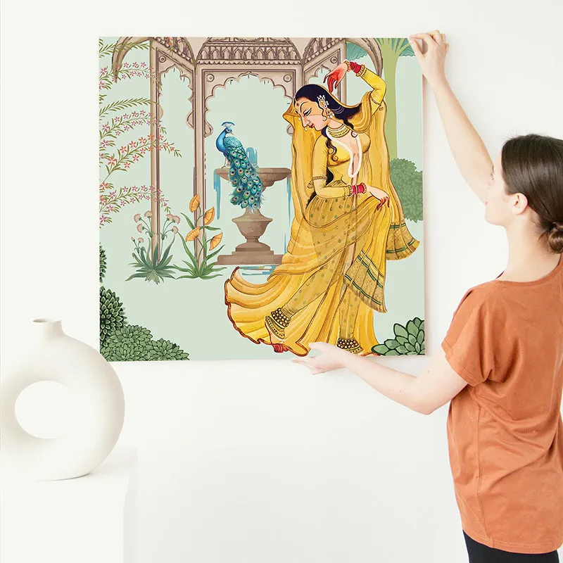 Mughal Dancer Canvas Wall Art media 6
