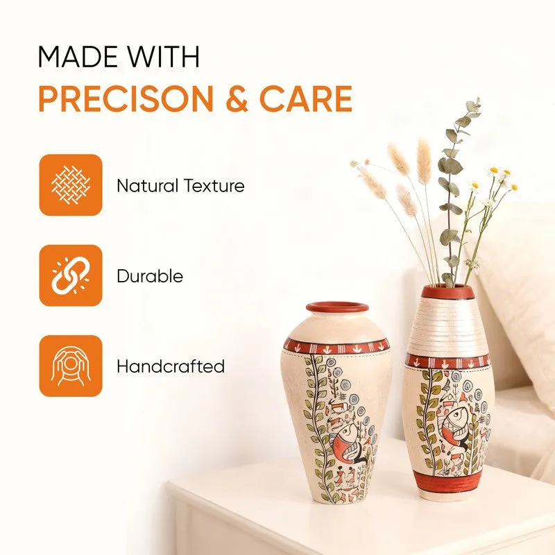 Niara Terracotta Vase - Set of Two media 6