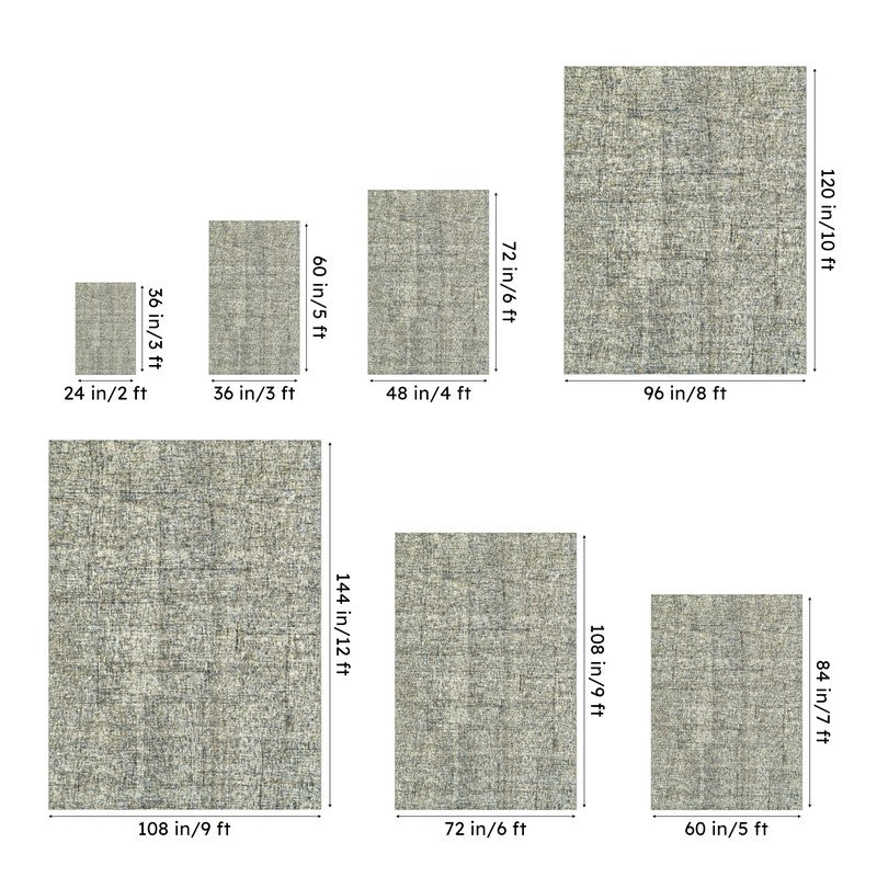 Handloom Hand Tufted Harmony Wool Rug - Blue & Olive media 14