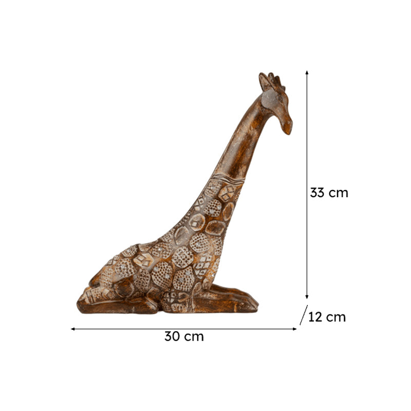 Giraffe Of Savannah Resin Showpiece media 6