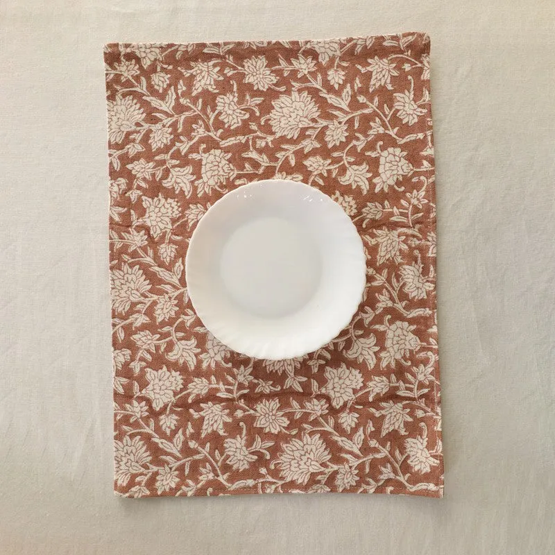 Rustic Indian Canvas Table Mats - Set Of Six media 4