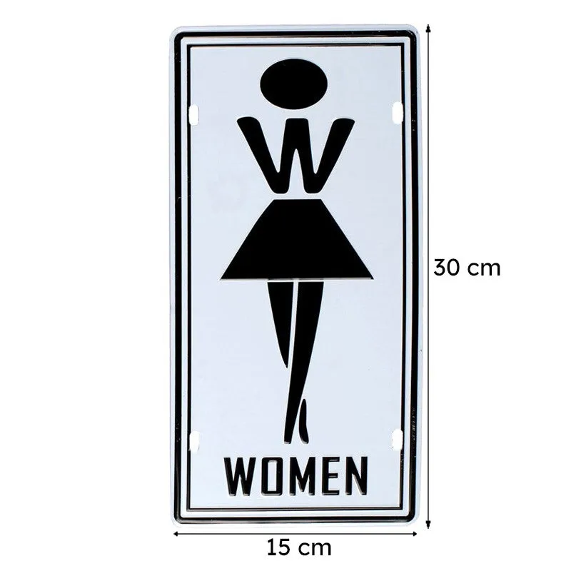 Women Signage Metal Wall Accent media 8