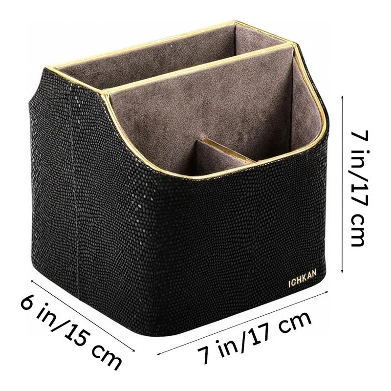 Tisquo Faux Leather Desk Organizer - Black media 9