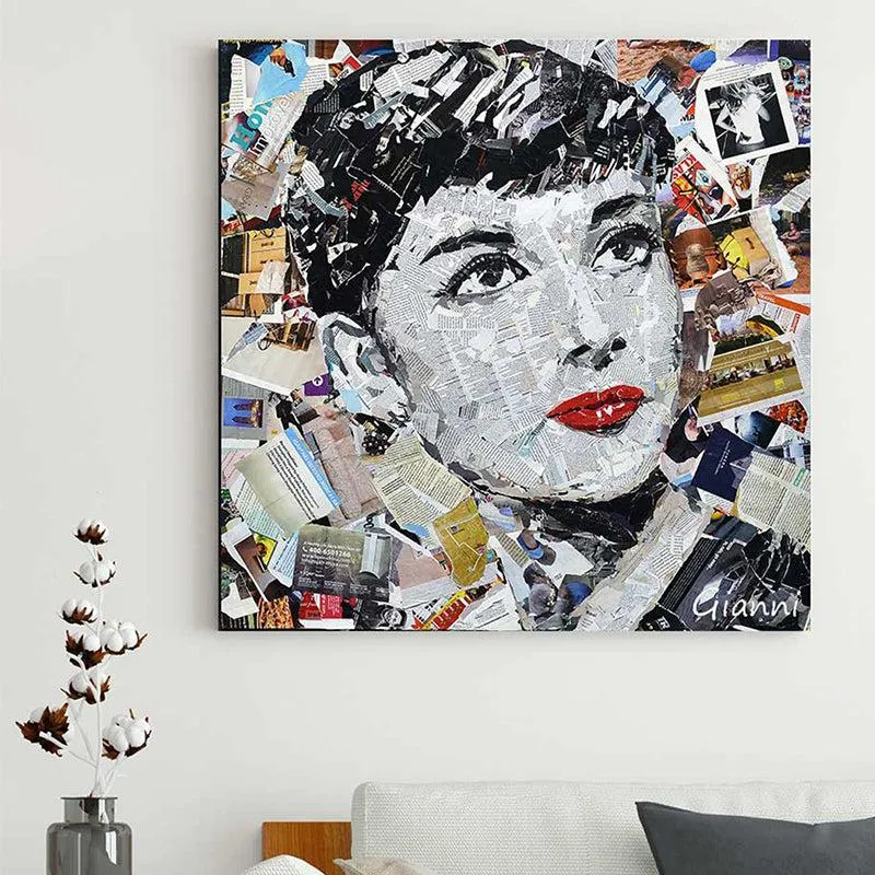 Audrey Glam Canvas Wall Painting media 2