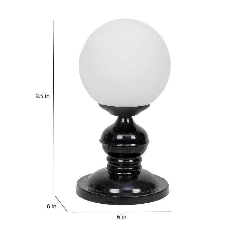 Togo Hina Moon LED Glass Table Lamp - White,Black media 5