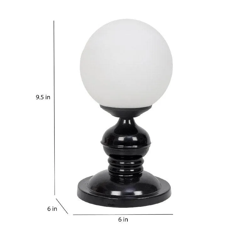Togo Hina Moon LED Glass Table Lamp - White,Black media 5