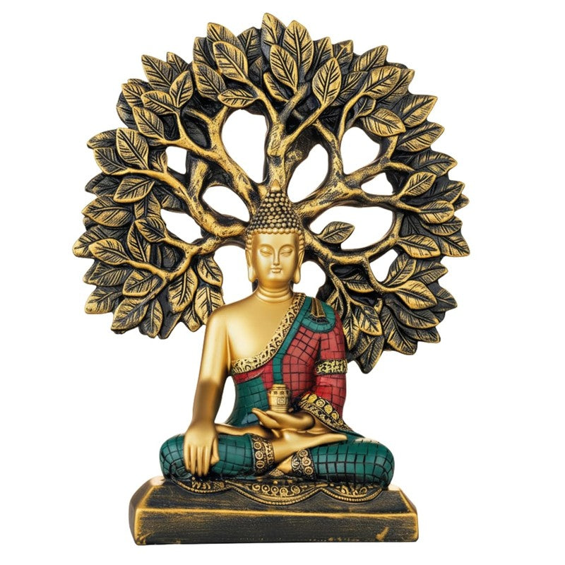 Zenroot Buddha Resin Idol - Red media 4