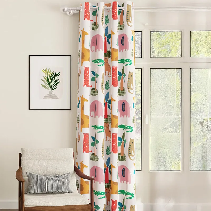 Urban Space Giraffe Charm Blackout Curtain media 2