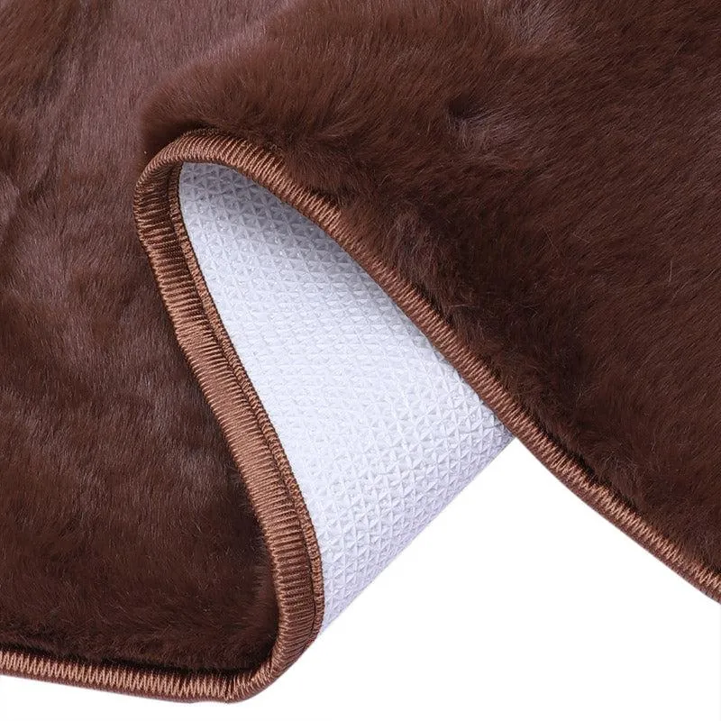 Ileva Anti Skid Runner Rug - Brown media 4