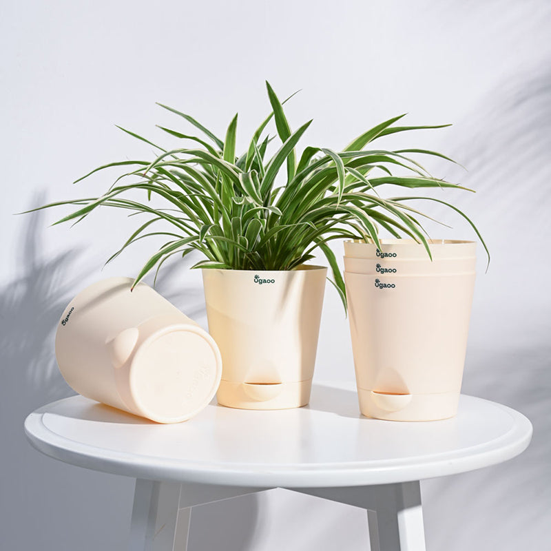 Ugaoo Bare Root Plastic Planter (Peach) - Set Of Five media 2