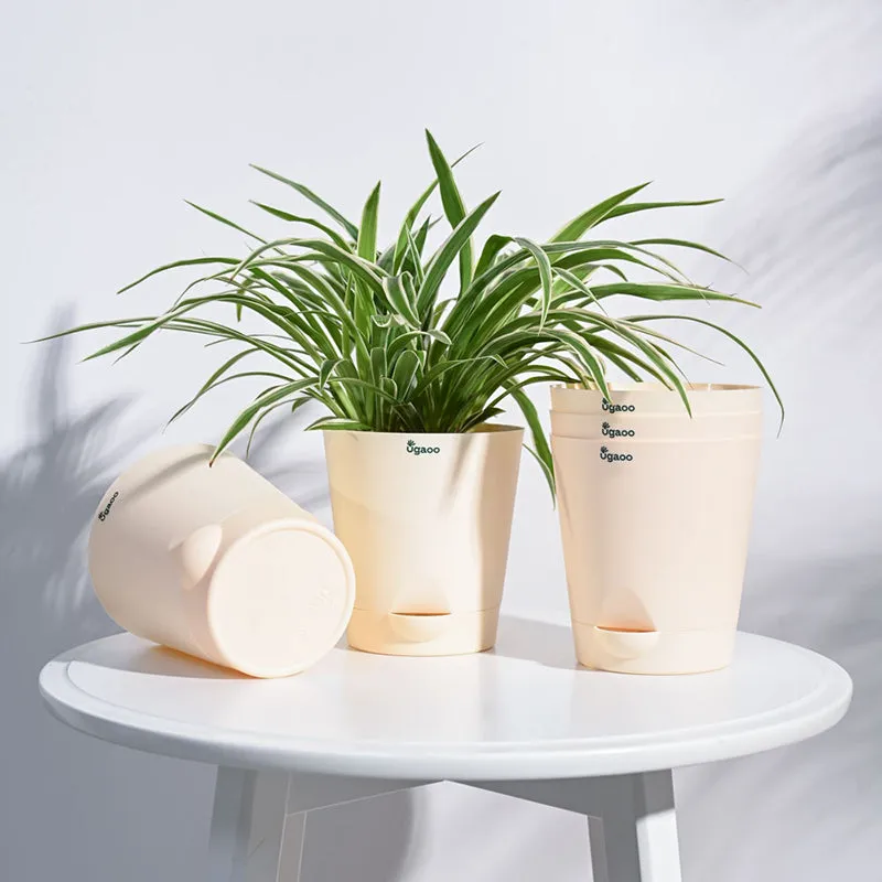 Ugaoo Bare Root Plastic Planter (Peach) - Set Of Five media 2