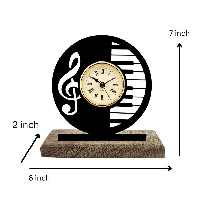 Piano Time Analog Table Clock media 4