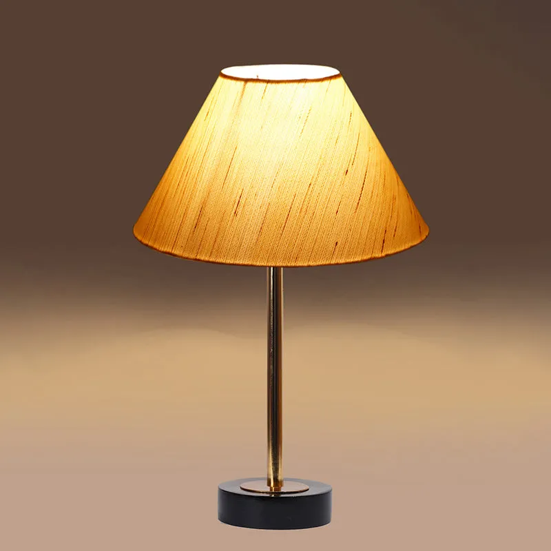 Cotin II Rodin Wooden Table Lamp - OffWhite,Gold,Black media 6