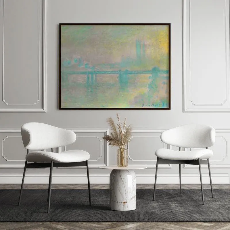 Charing Cross Bridge In London By Claude Monet - Black Frame media 5