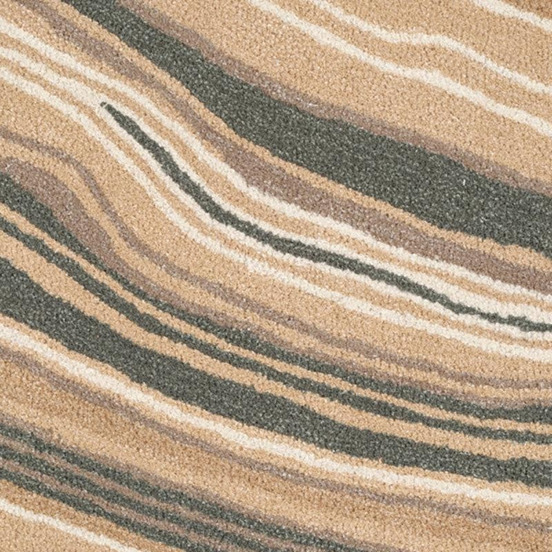 Bastet Hand Tufted Abstract Wool & Nylon Carpet - Green media 4