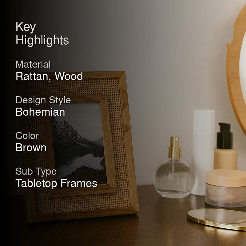 Fynlan Boho Wooden Photo Frame media 2