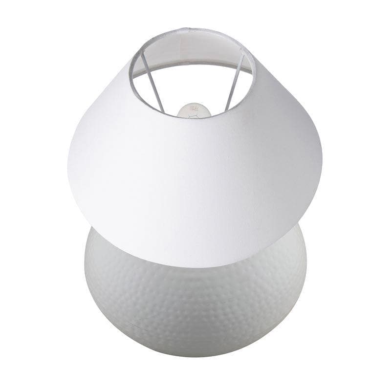 Gleam Quest Ceramic Table Lamp - White media 3