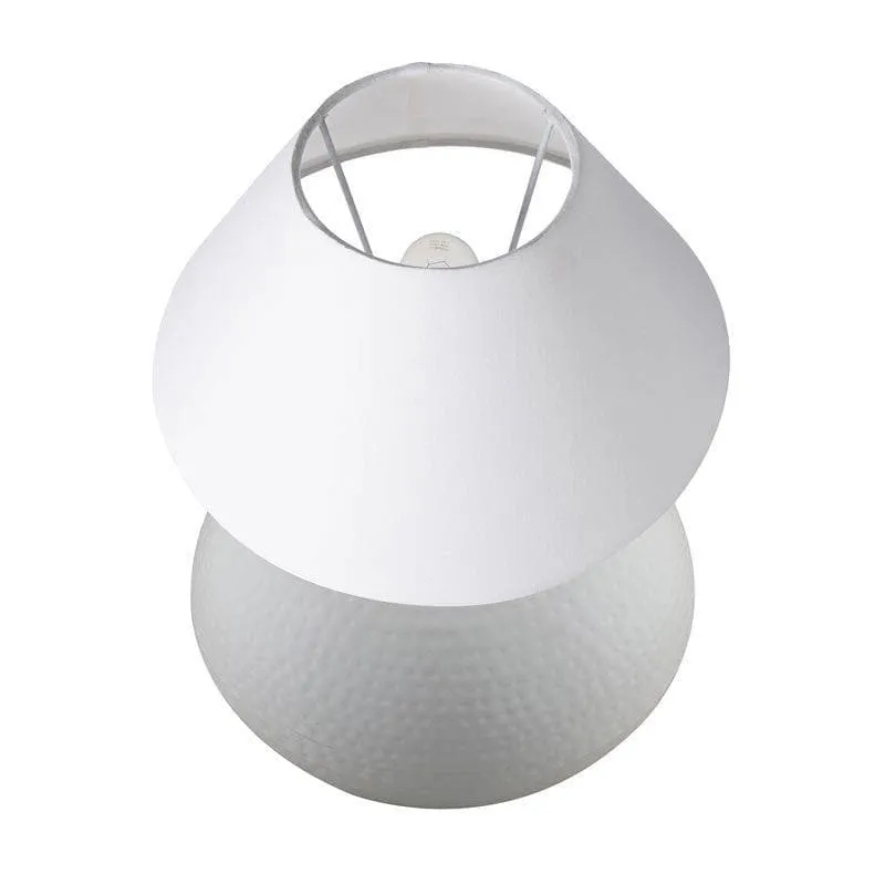 Gleam Quest Ceramic Table Lamp - White media 3