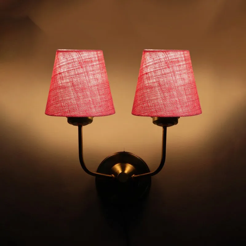Lumoire Duo Cone Metal Wall Lamp - Pink media 7