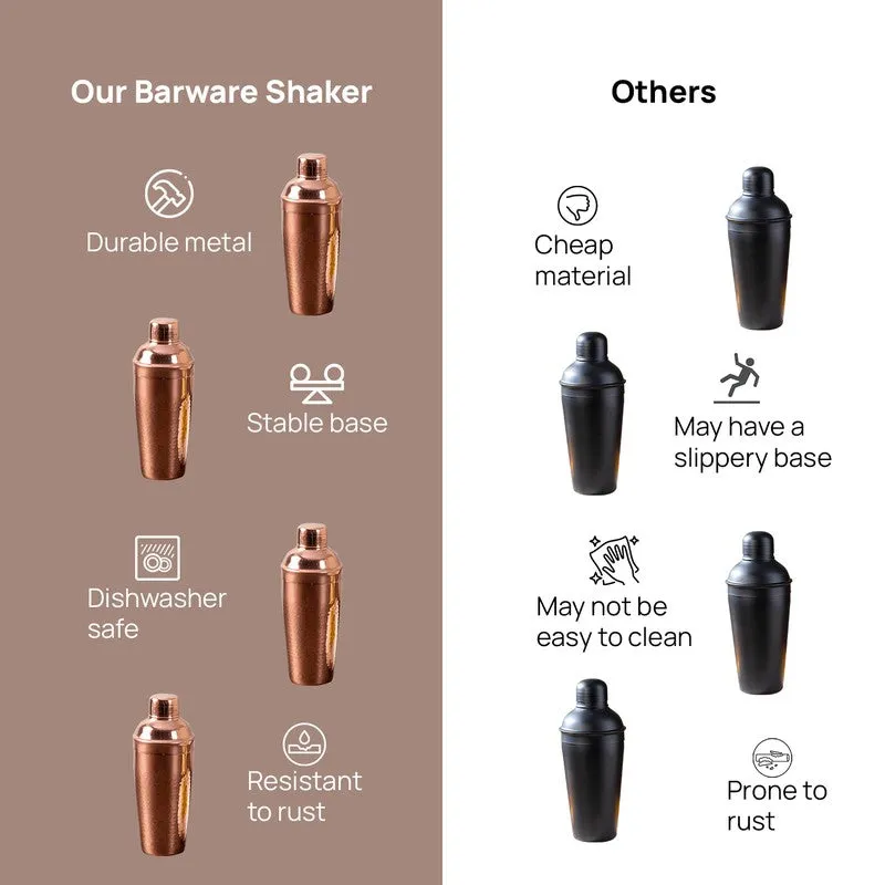 Midnite Mixer Stainless Steel Cocktail Shaker - 500 ML media 5