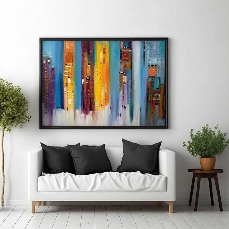 City Inspiration Canvas Wall Painting - Black Frame media 3